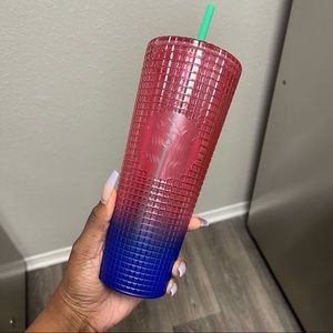 Starbucks Watermelon Ombré Grid Tumbler